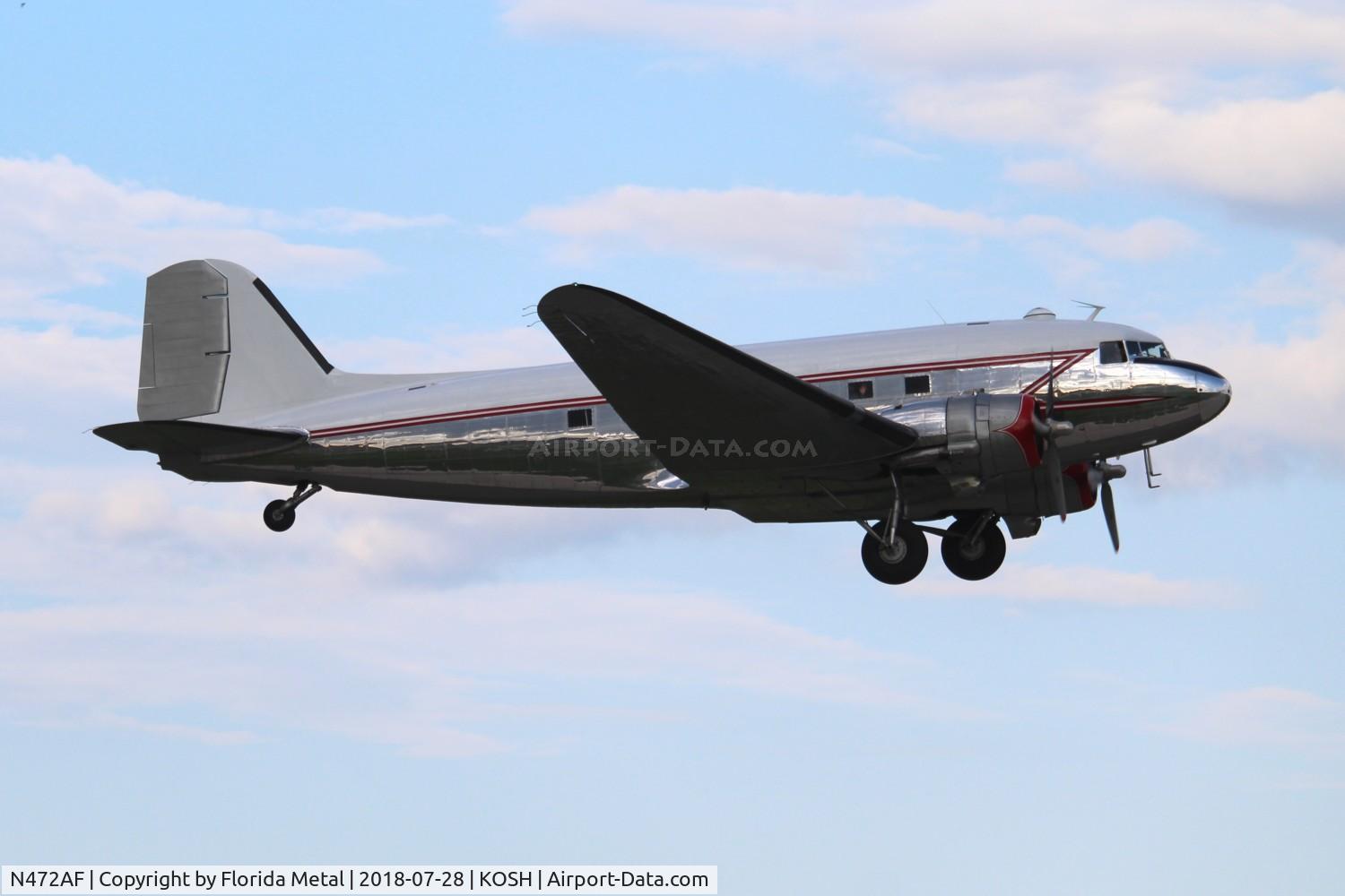 N472AF, 1944 Douglas DC3C-S1C3G (C-47A) C/N 13485, OSH 2018
