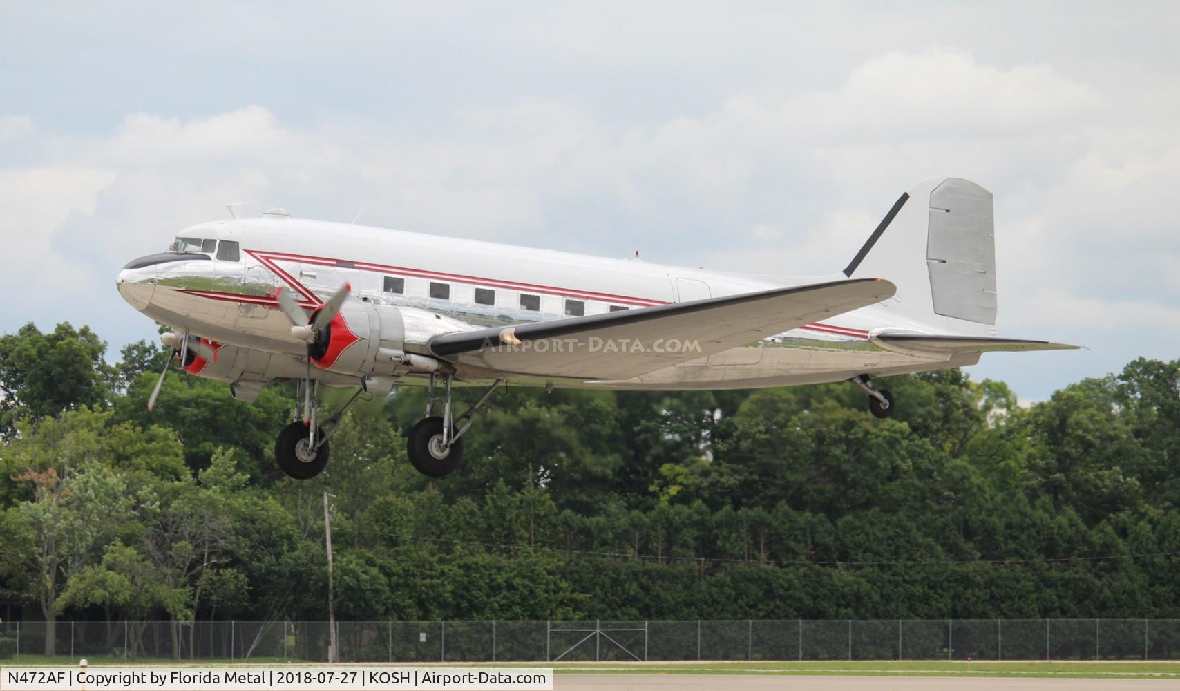 N472AF, 1944 Douglas DC3C-S1C3G (C-47A) C/N 13485, OSH 2018