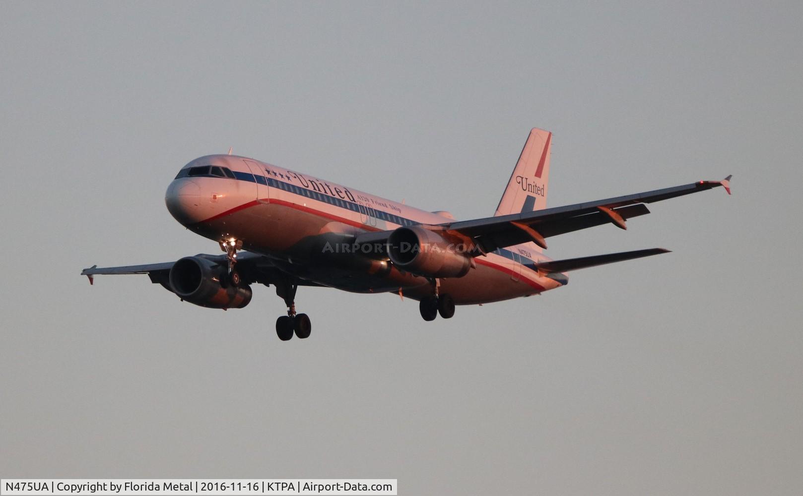 N475UA, 2001 Airbus A320-232 C/N 1495, TPA 2016