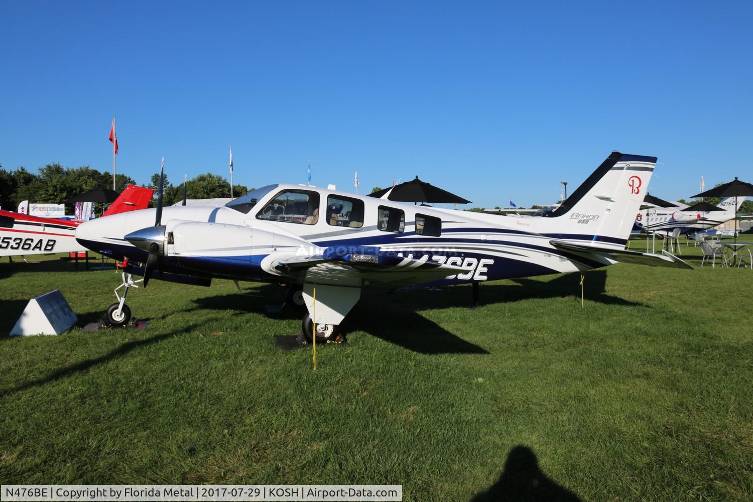 N476BE, 2017 Beechcraft G58 Baron C/N TH-2476, OSH 2017