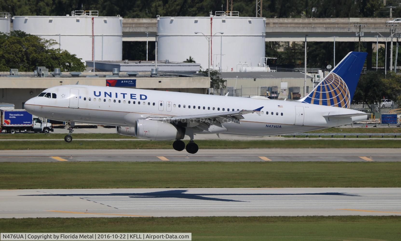 N476UA, 2001 Airbus A320-232 C/N 1508, FLL 2016