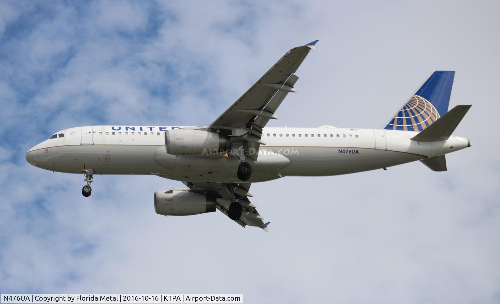 N476UA, 2001 Airbus A320-232 C/N 1508, TPA 2016