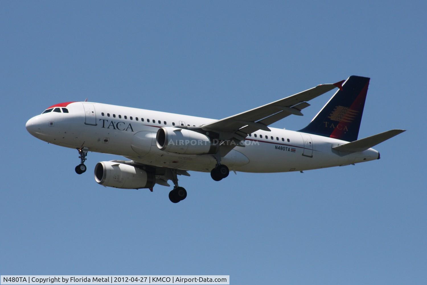 N480TA, 2007 Airbus A319-132 C/N 3057, MCO 2012