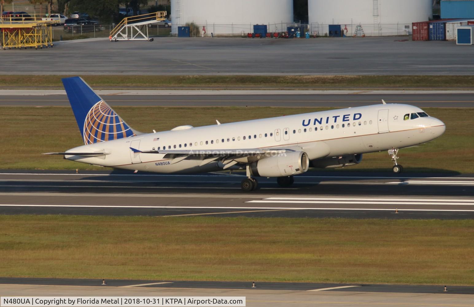 N480UA, 2001 Airbus A320-232 C/N 1555, TPA 2018