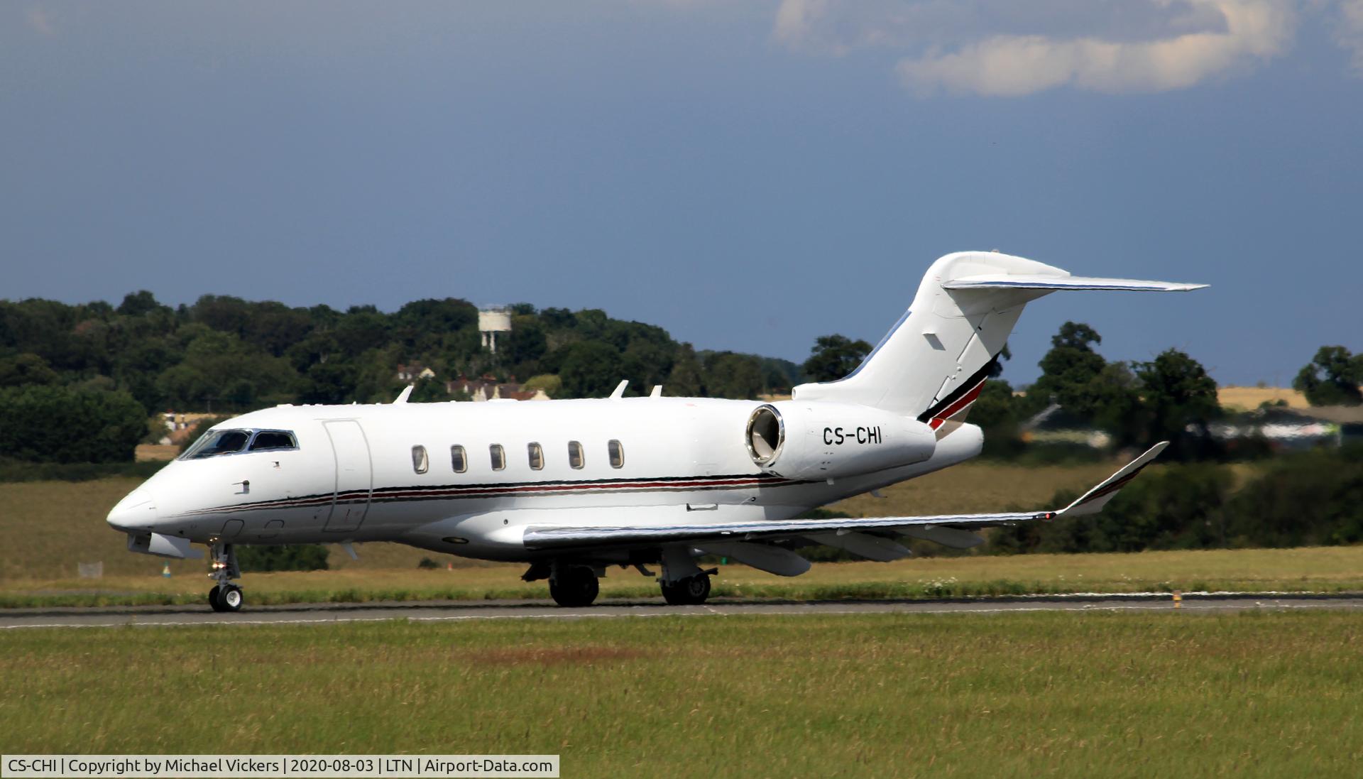 CS-CHI, 2019 Bombardier Challenger 350 (BD 100-1A10) C/N 20783, Departing from R25 at LTN
