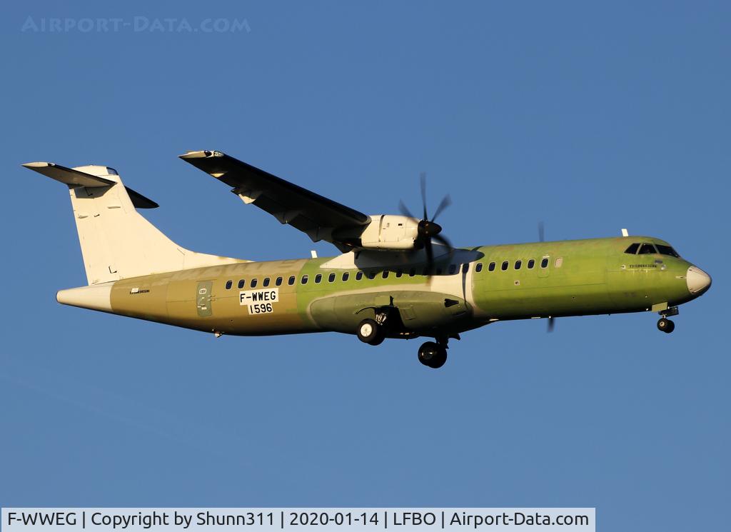 F-WWEG, 2020 ATR 72-600 C/N 1596, C/n 1596 - For Wings Air as PK-WJS