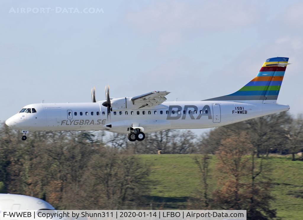 F-WWEB, 2020 ATR 72-600 C/N 1591, C/n 1591 - To be SE-MKP