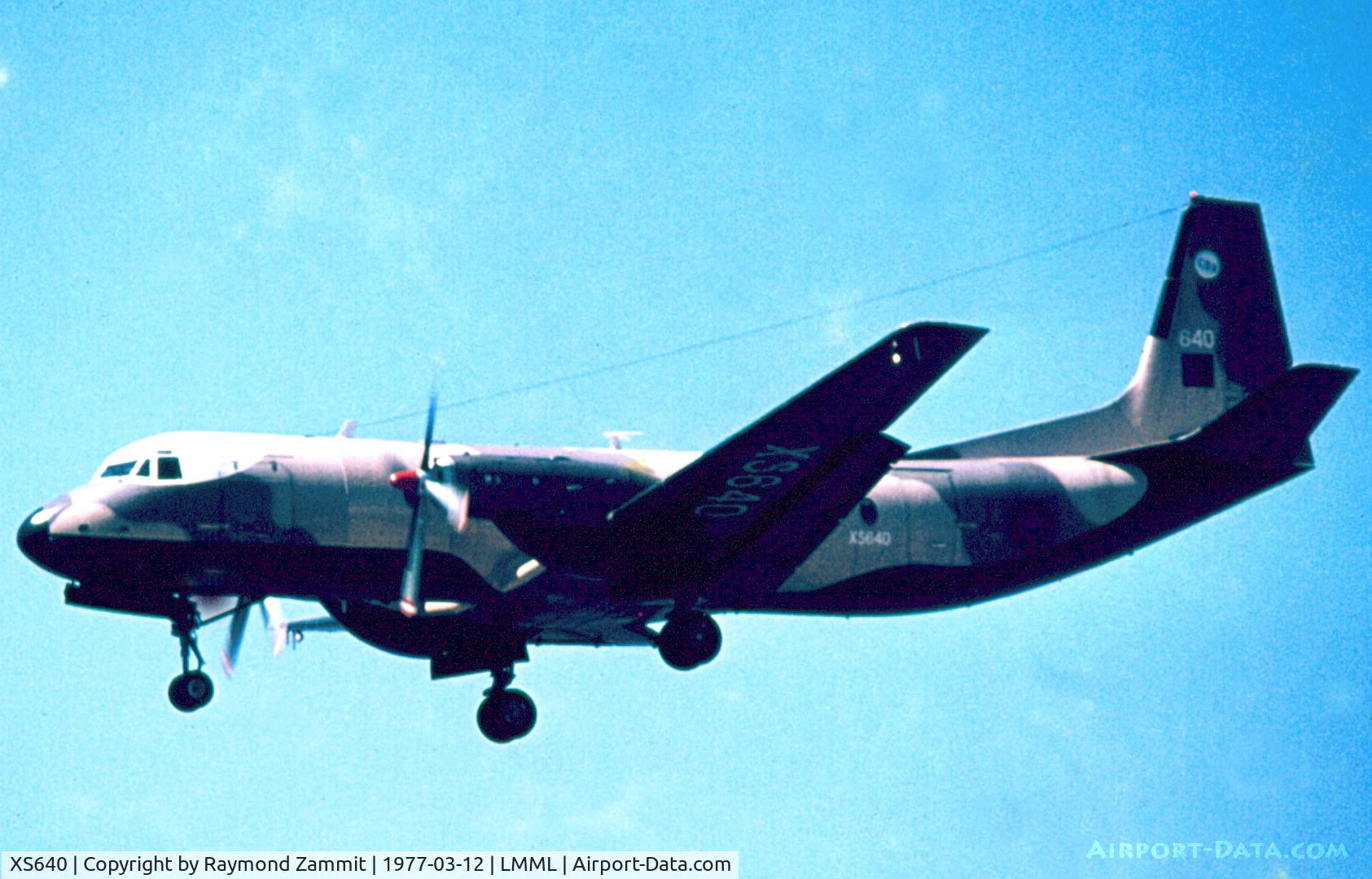 XS640, 1967 Hawker Siddeley HS-780 Andover C1 C/N Set 24, Hawker Siddeley Andover C1 XS640 Royal Air Force