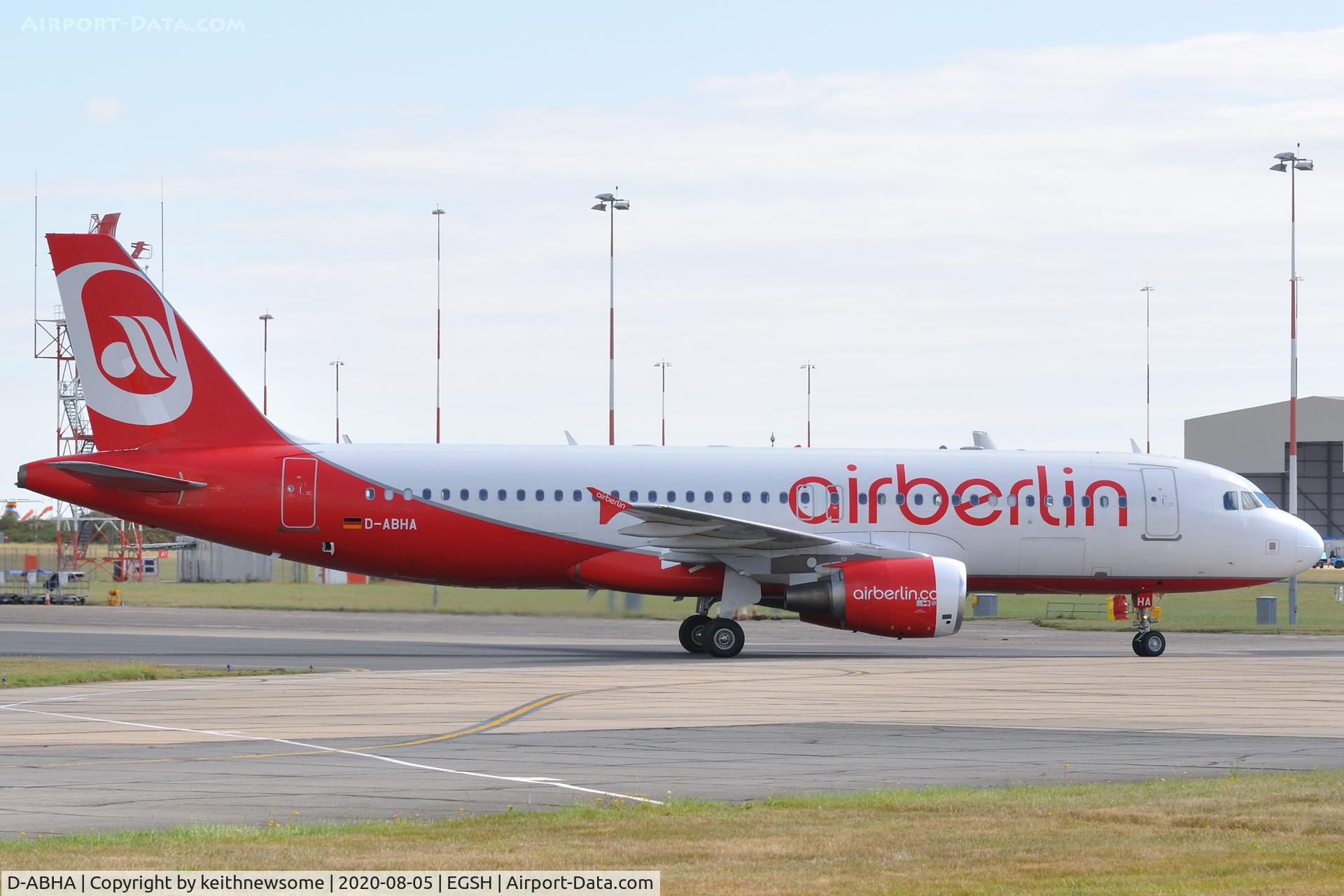 D-ABHA, 2008 Airbus A320-214 C/N 3540, Arriving at Norwich from Naples for paintwork.