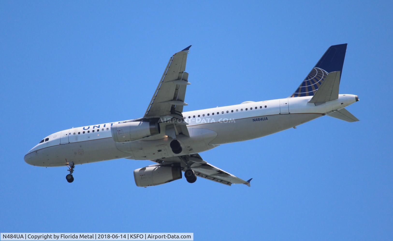 N484UA, 2001 Airbus A320-232 C/N 1609, SFO 2018