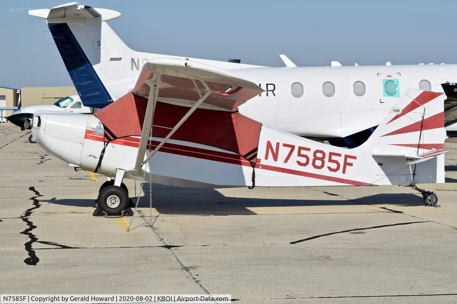N7585F, 1970 Champion 7ECA Citabria C/N 741-70, Parked on south GA ramp.