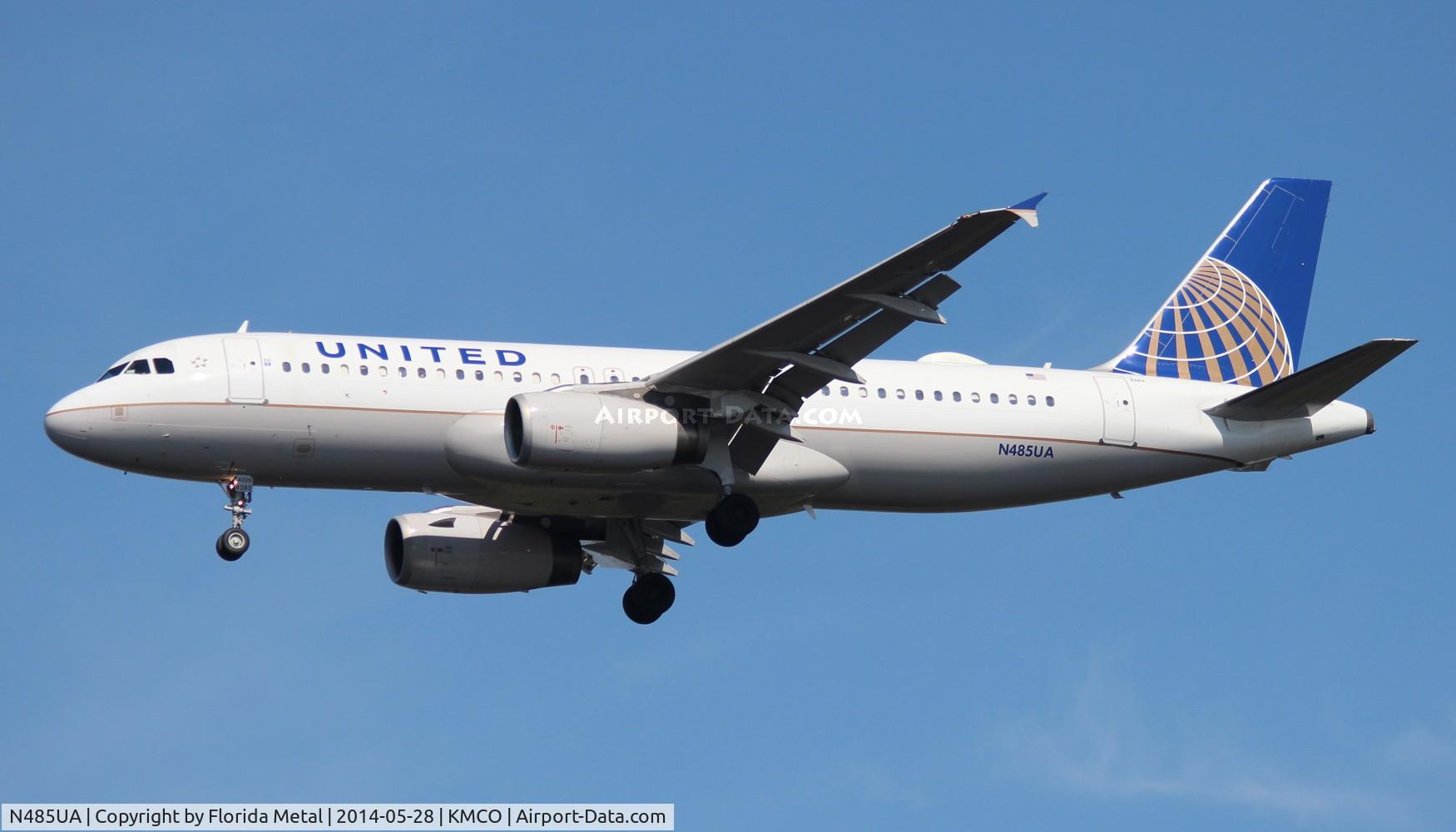 N485UA, 2001 Airbus A320-232 C/N 1617, MCO 2014
