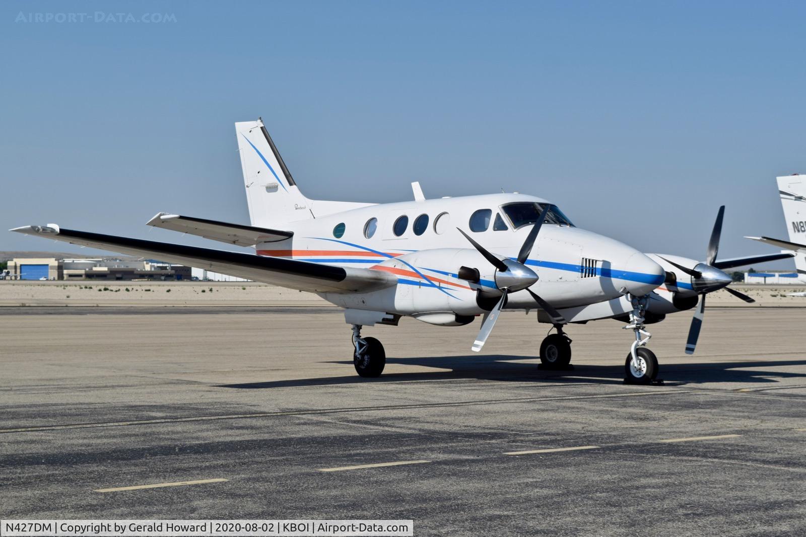 N427DM, 1979 Beech C90 King Air C/N LJ-804, Parked on north GA ramp.