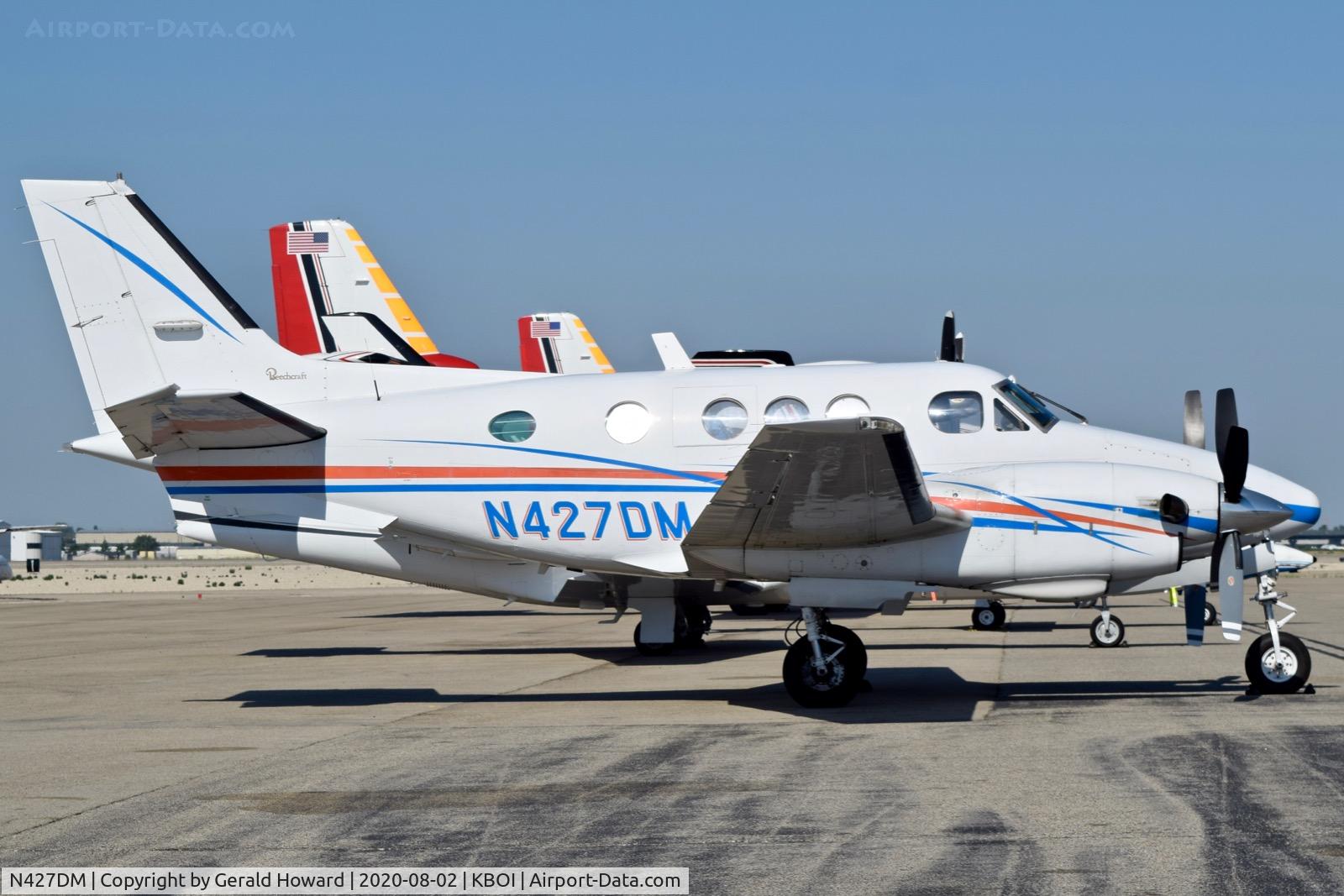 N427DM, 1979 Beech C90 King Air C/N LJ-804, Parked on north GA ramp.