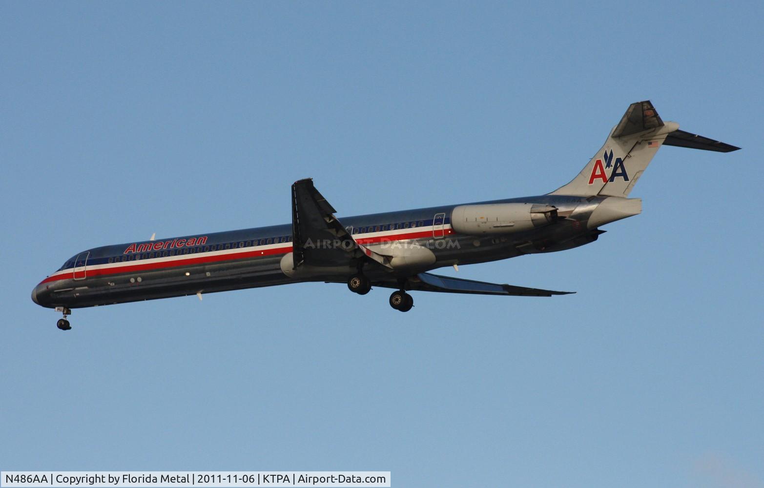 N486AA, 1988 McDonnell Douglas MD-82 (DC-9-82) C/N 49679, TPA 2011