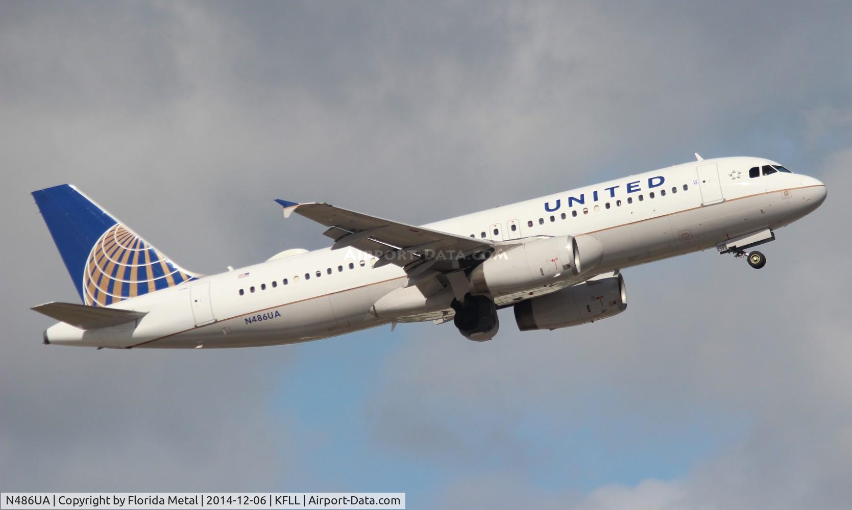 N486UA, 2001 Airbus A320-232 C/N 1620, FLL 2014