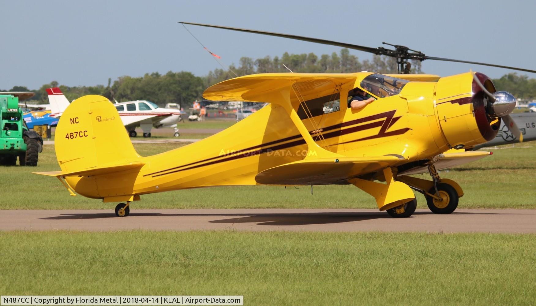 N487CC, 1943 Beech D17S Staggerwing C/N 4837, SNF 2018