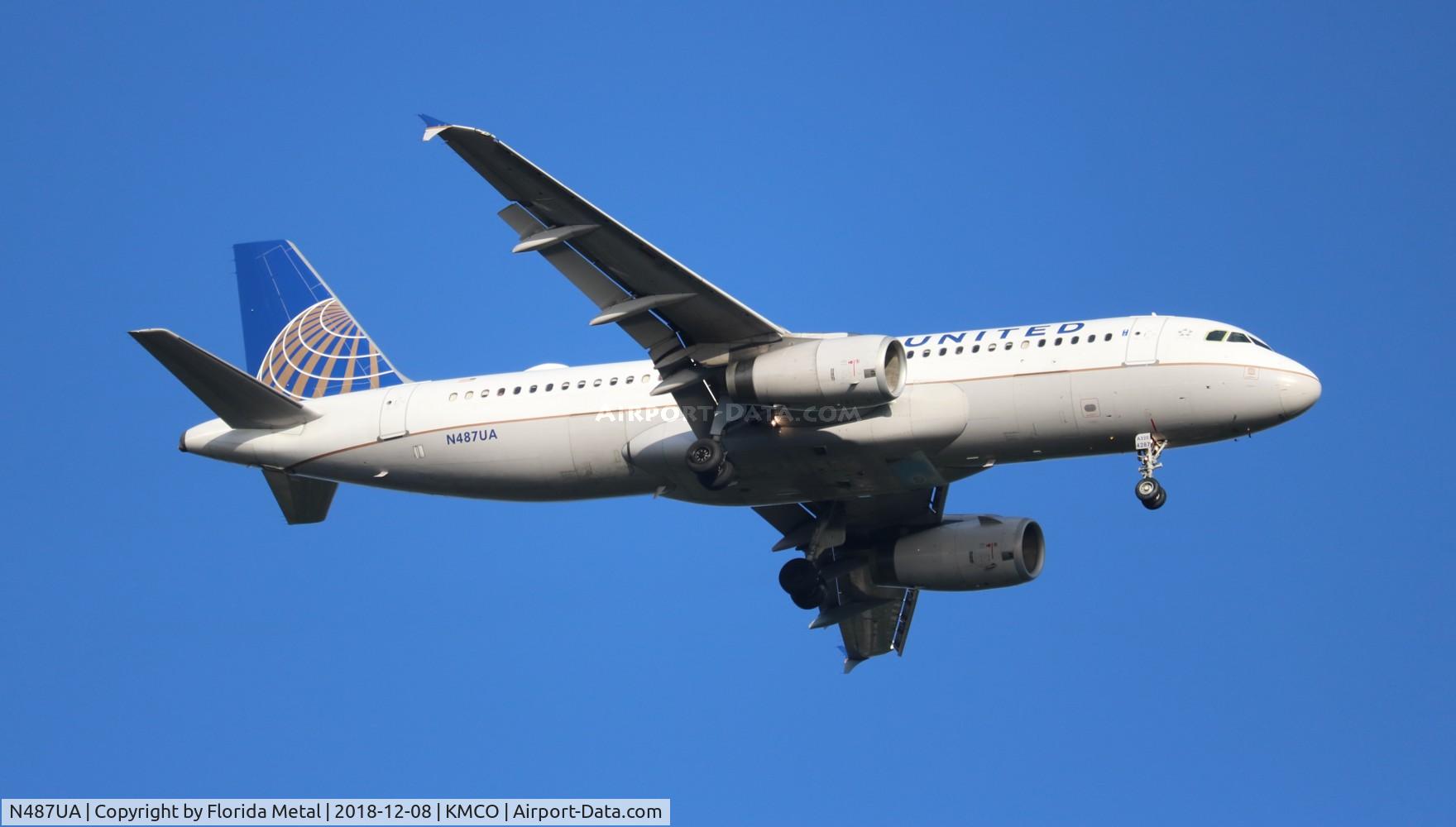N487UA, 2002 Airbus A320-232 C/N 1669, MCO 2018