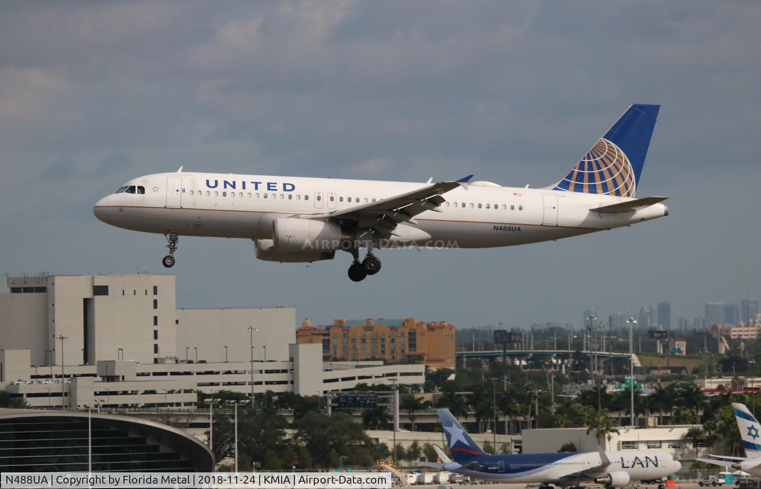 N488UA, 2001 Airbus A320-232 C/N 1680, MIA 2018