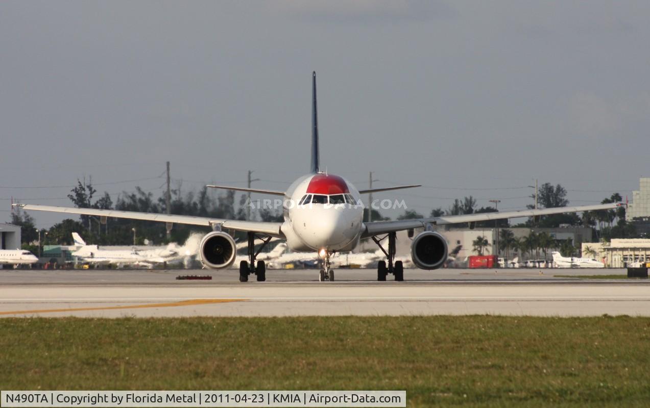 N490TA, 2004 Airbus A320-233 C/N 2282, MIA 2011