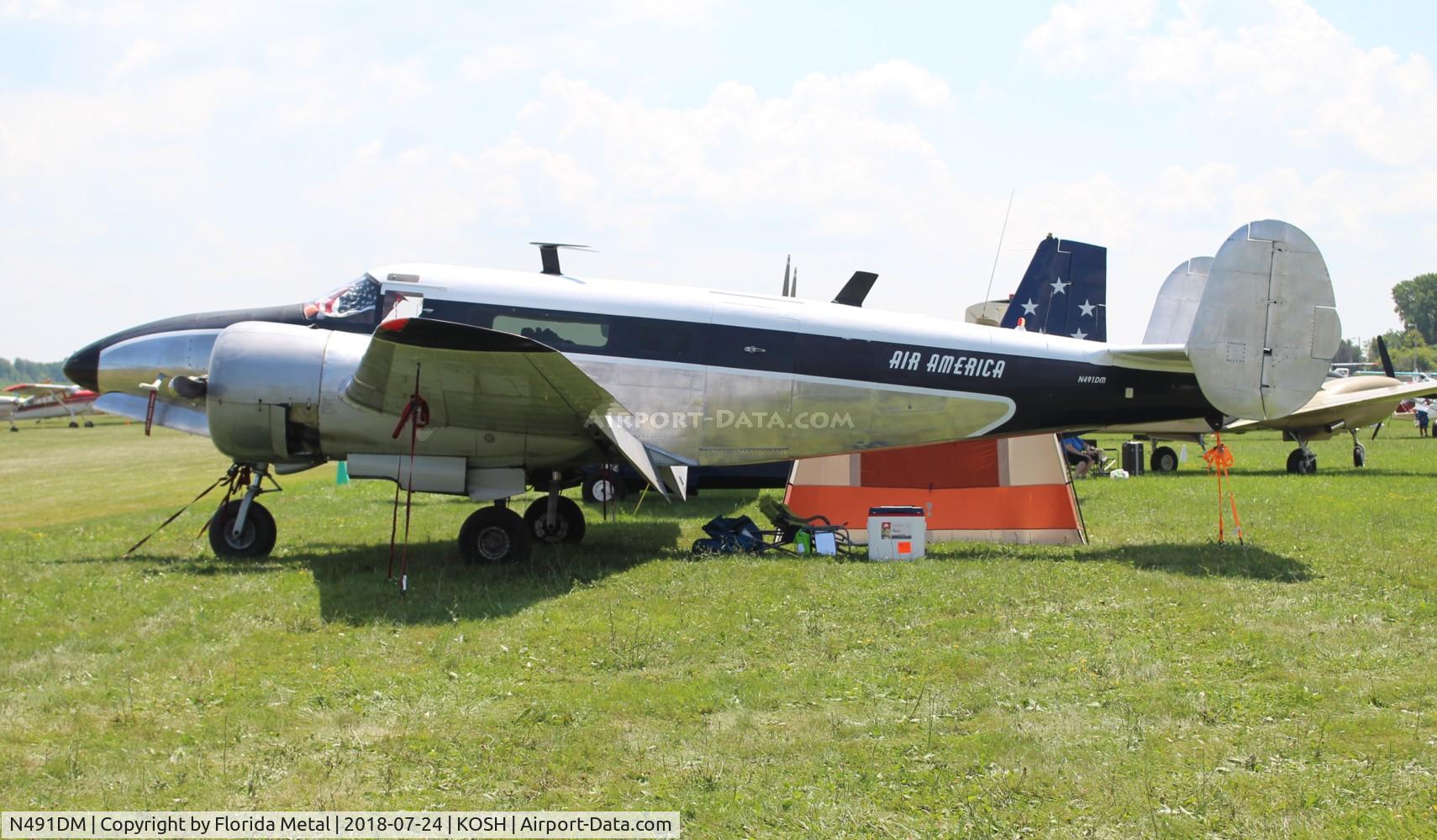 N491DM, 1952 Beech C-45H Expeditor C/N AF-573 (52-10643), OSH 2018