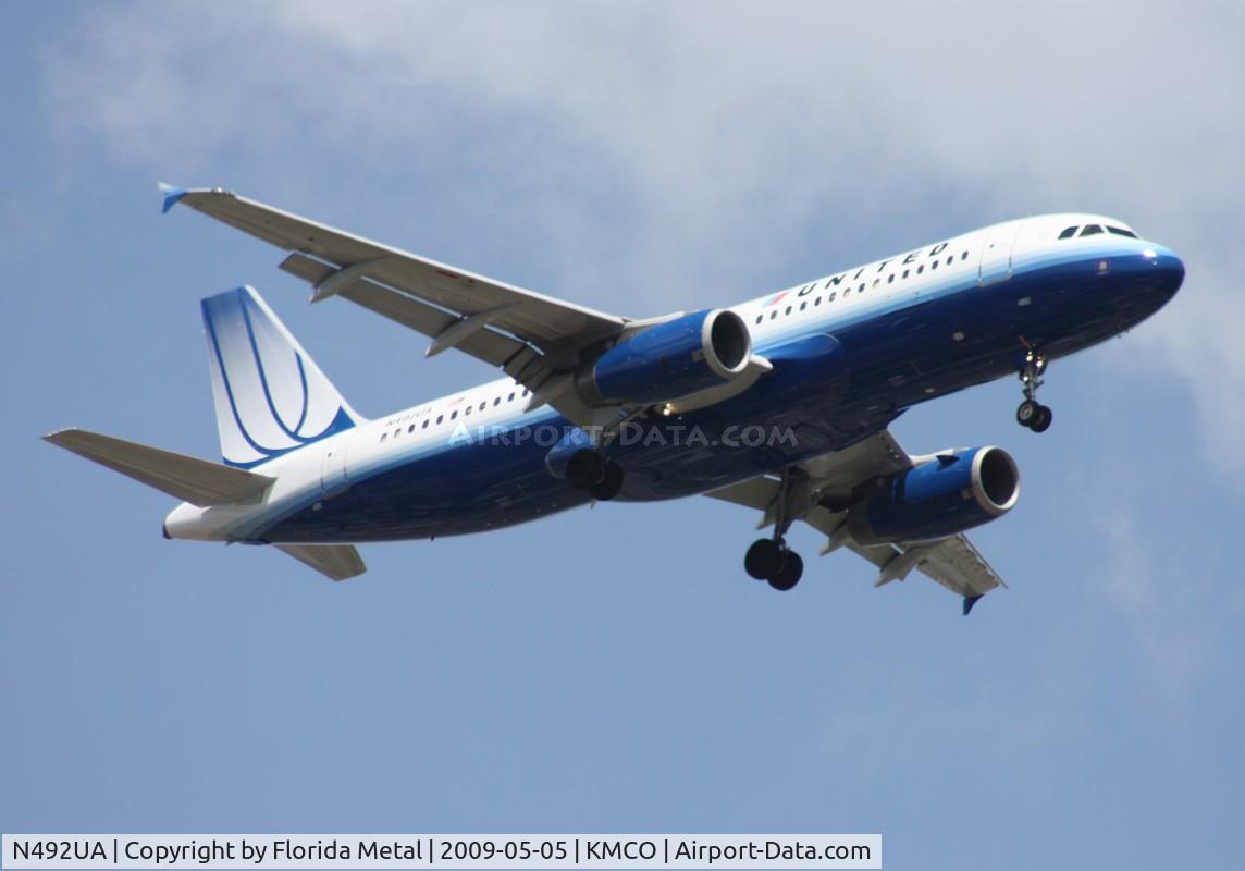 N492UA, 2002 Airbus A320-232 C/N 1755, MCO 2009