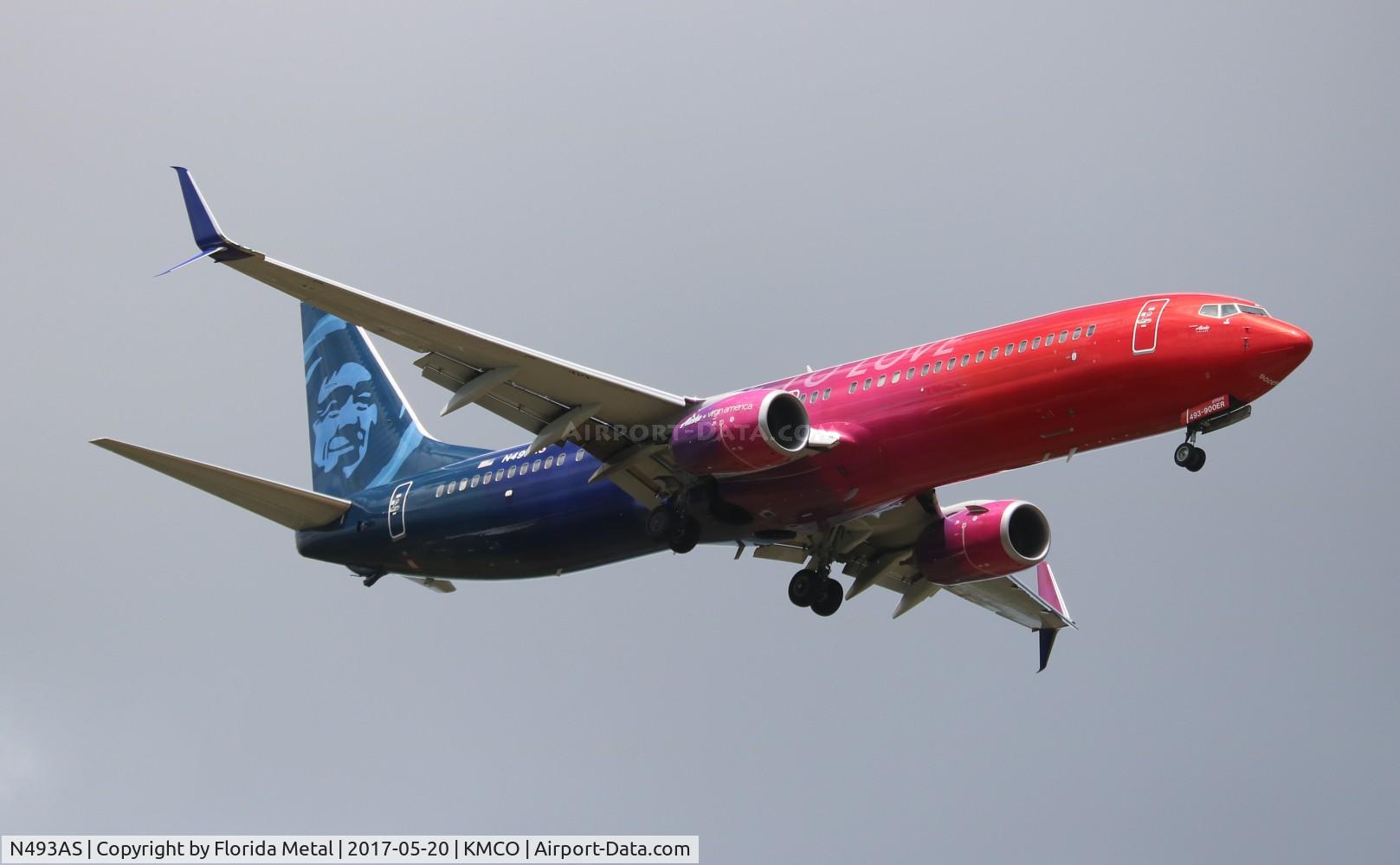 N493AS, 2016 Boeing 737-990/ER C/N 41727, MCO 2017