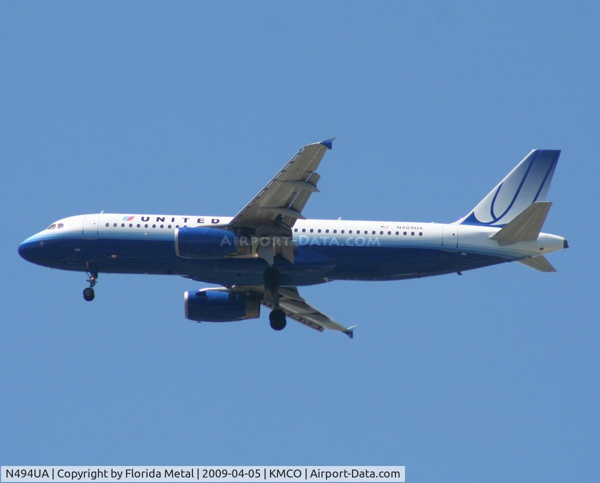 N494UA, 2002 Airbus A320-232 C/N 1840, MCO 2009