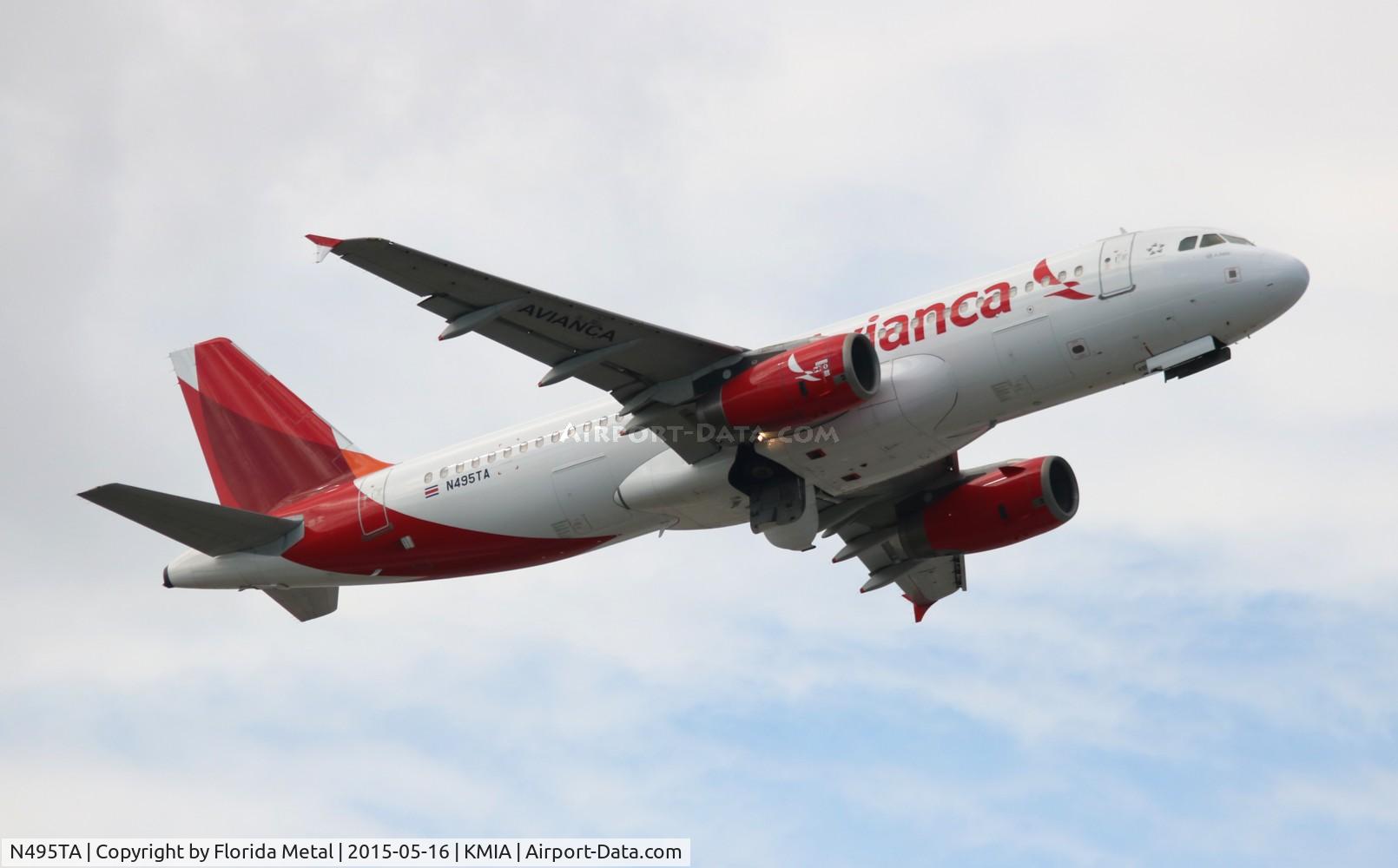 N495TA, 2007 Airbus A320-233 C/N 3103, MIA 2015