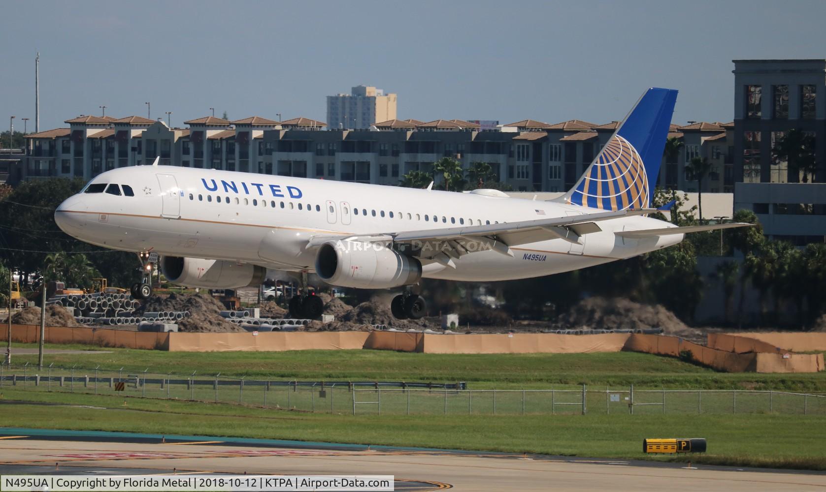 N495UA, 2002 Airbus A320-232 C/N 1842, TPA 2018