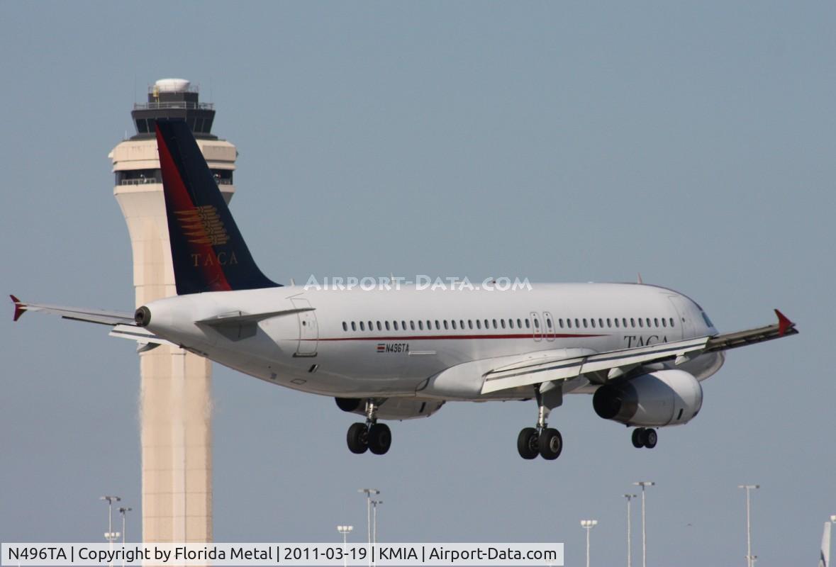 N496TA, 2007 Airbus A320-233 C/N 3113, MIA 2011