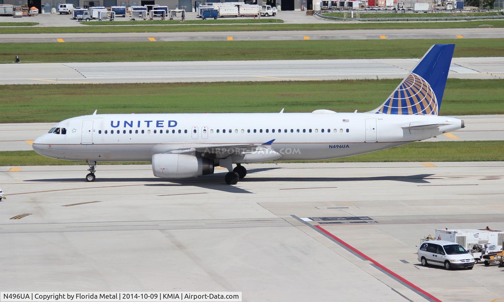 N496UA, 2002 Airbus A320-232 C/N 1845, FLL 2014