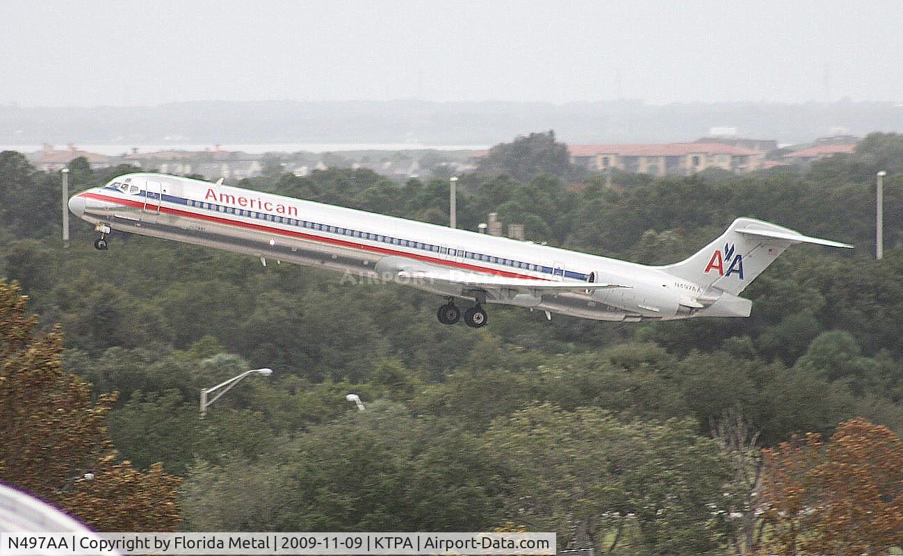 N497AA, 1989 McDonnell Douglas MD-82 (DC-9-82) C/N 49735, TPA 2009