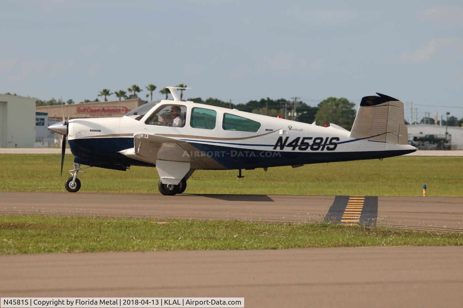N4581S, 1975 Beech V35B Bonanza C/N D-9808, Bonanza 35