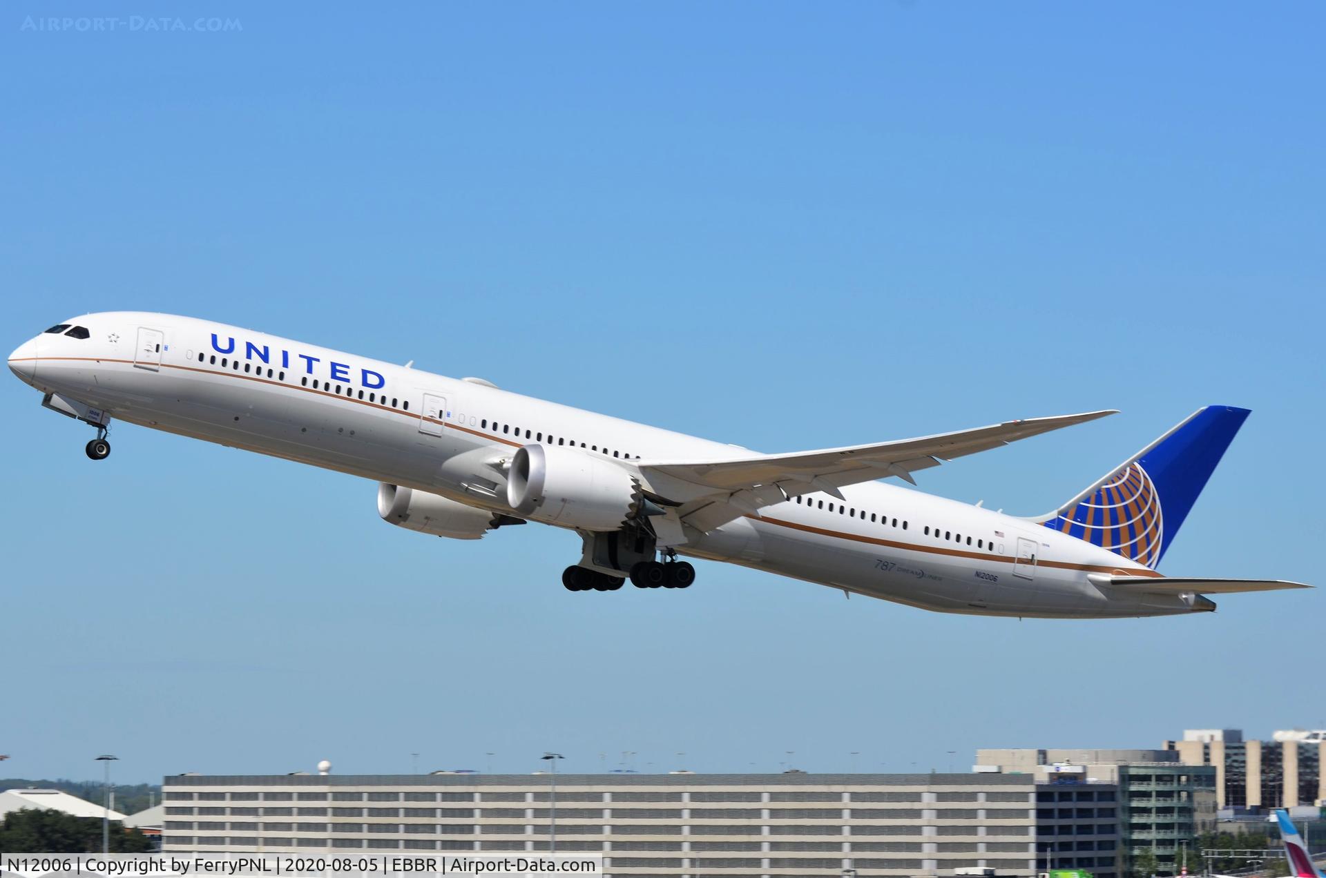 N12006, 2019 Boeing 787-10 Dreamliner C/N 60140, United B787-10 departing for IAD