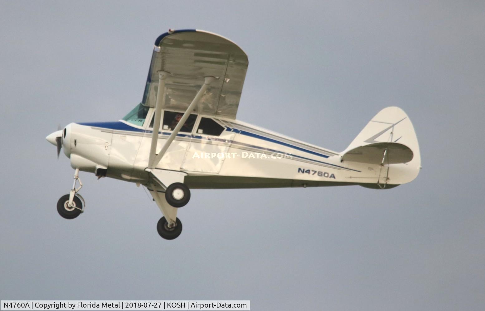 N4760A, 1956 Piper PA-22-150 C/N 22-3908, PA-22