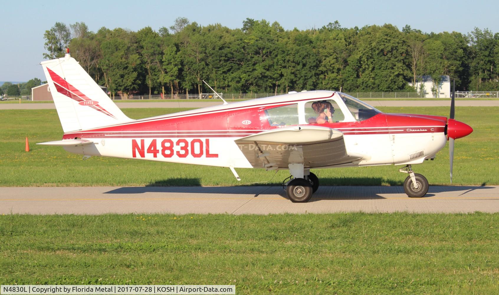 N4830L, 1967 Piper PA-28-180 Cherokee C/N 28-4173, PA-28-180