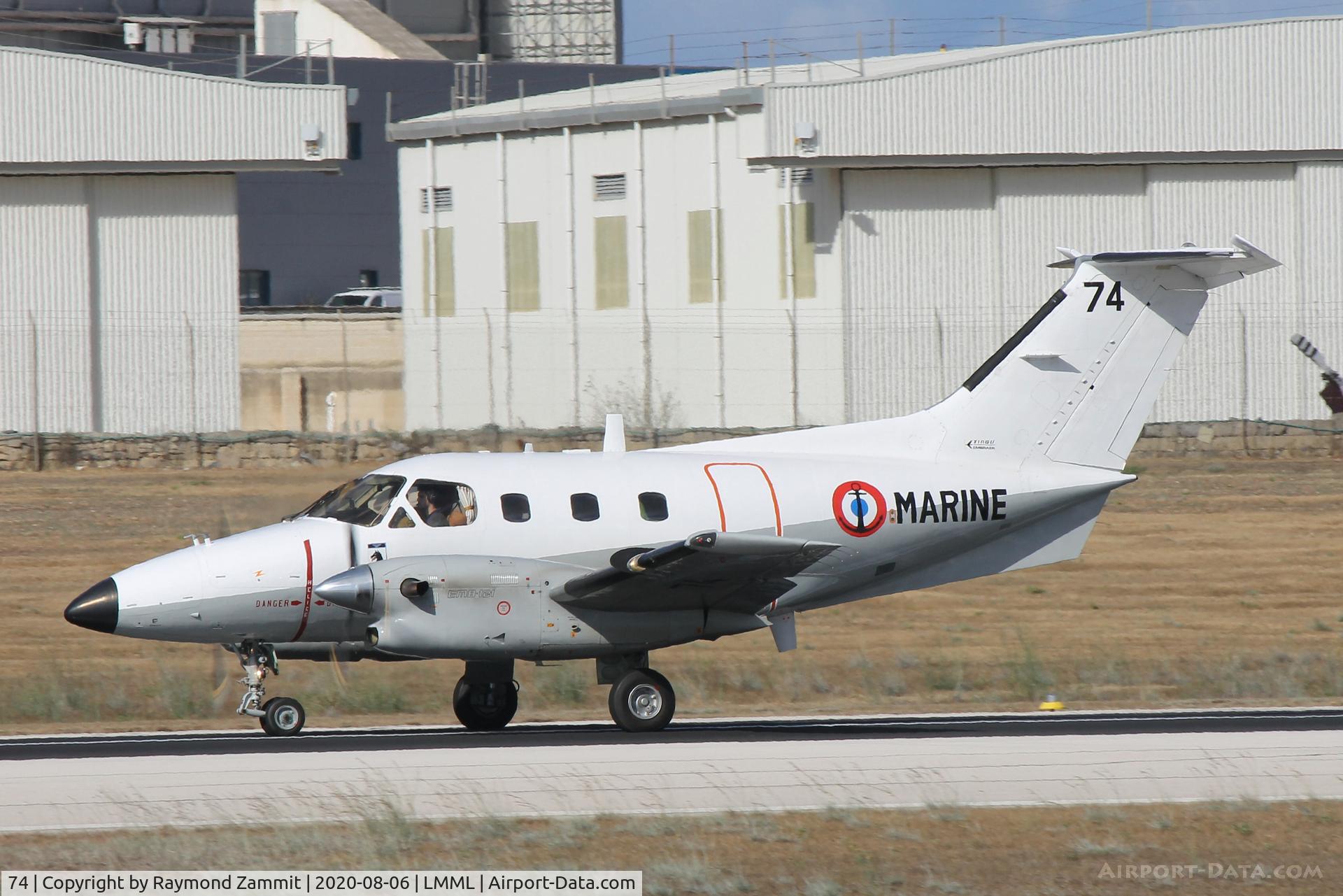 74, Embraer EMB-121AN Xingu C/N 121074, Embraer EMB-121 Xingu 74 French Navy