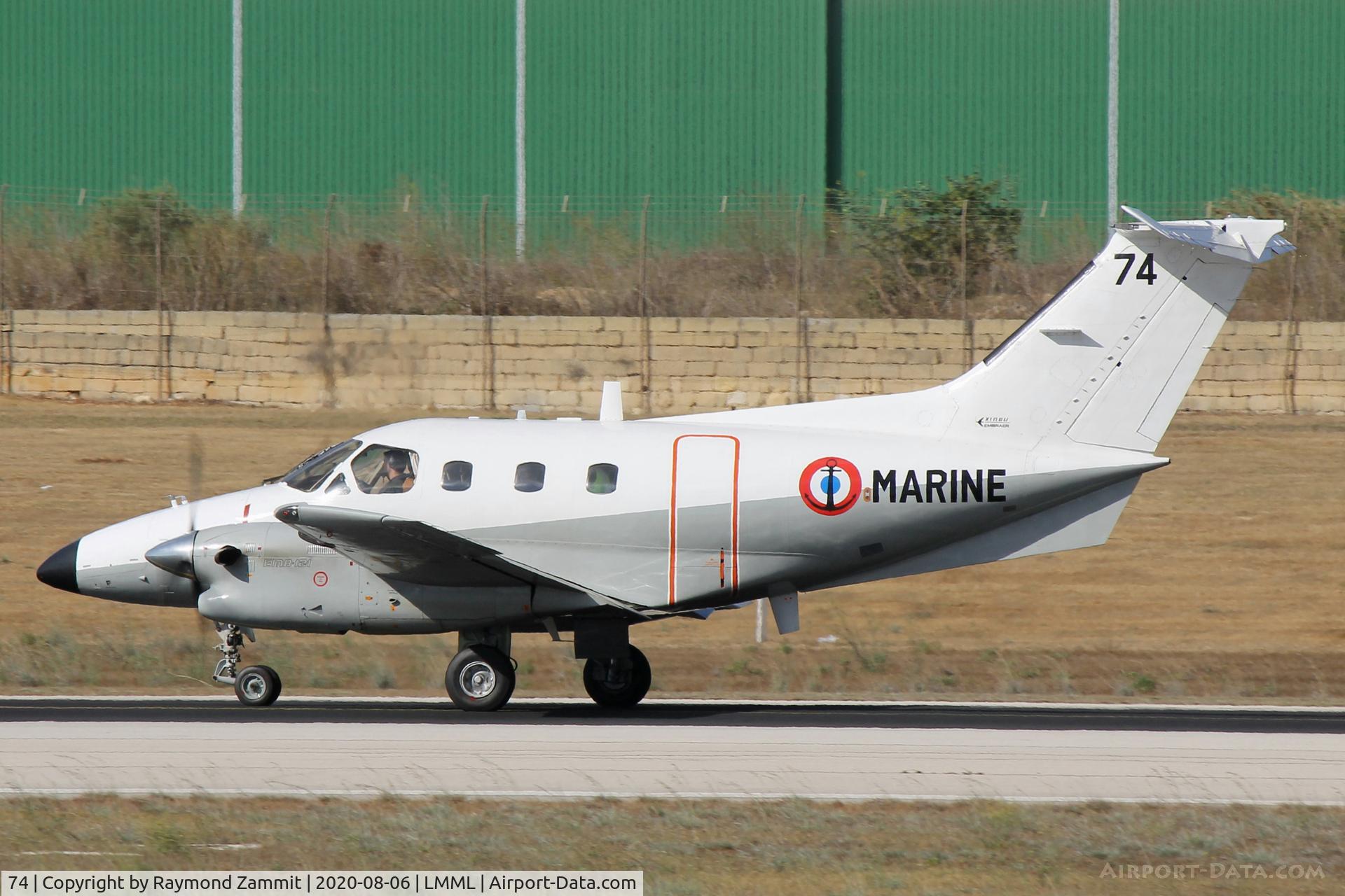 74, Embraer EMB-121AN Xingu C/N 121074, Embraer EMB-121 Xingu 74 French Navy