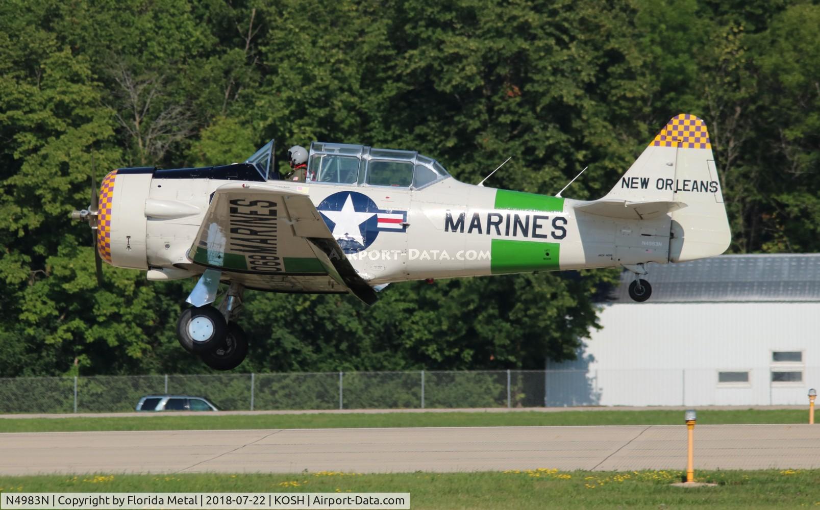 N4983N, 1957 North American AT-6D Texan C/N 121-42175 (44-81453), AT-6D