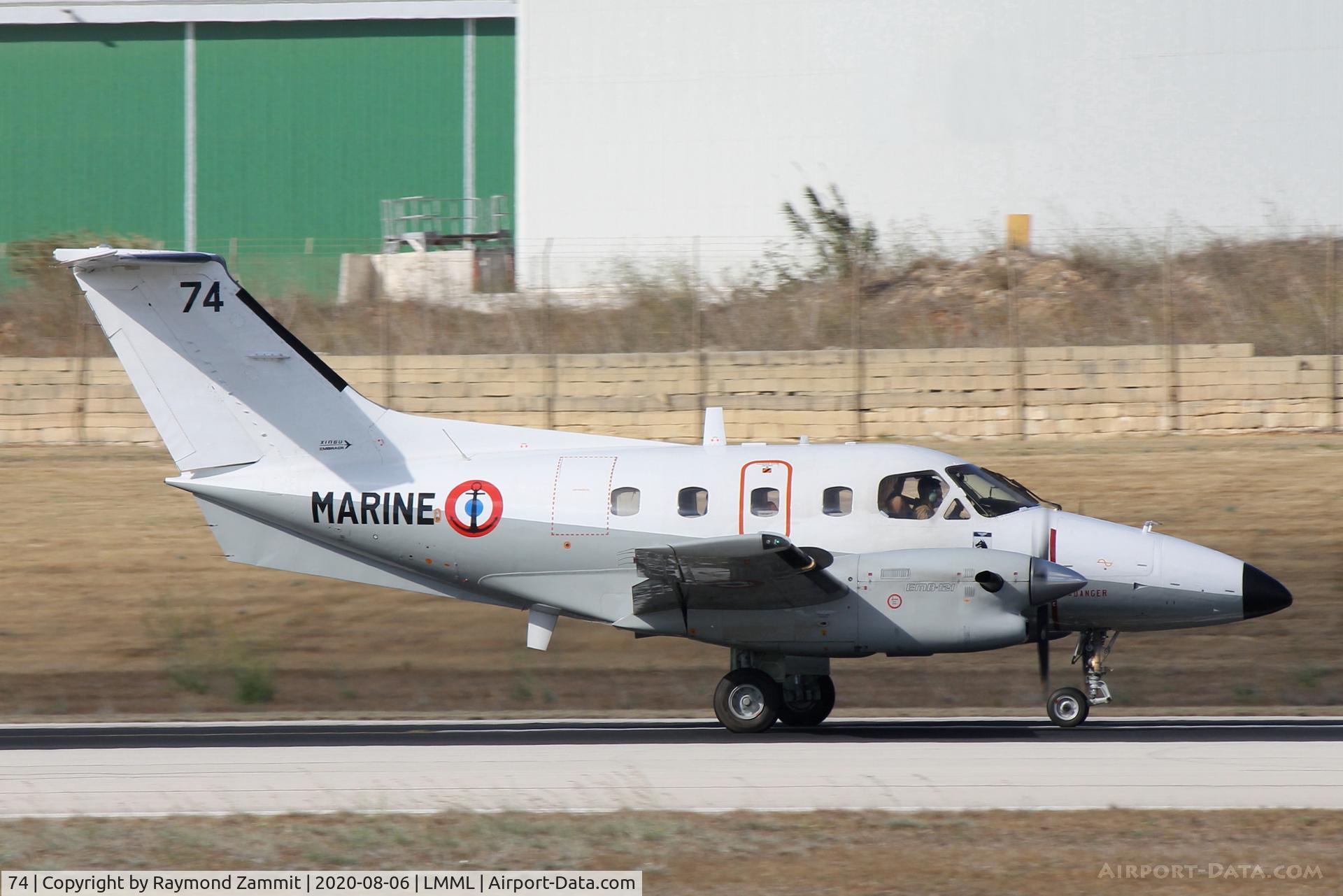 74, Embraer EMB-121AN Xingu C/N 121074, Embraer EMB-121 Xingu 74 French Navy
