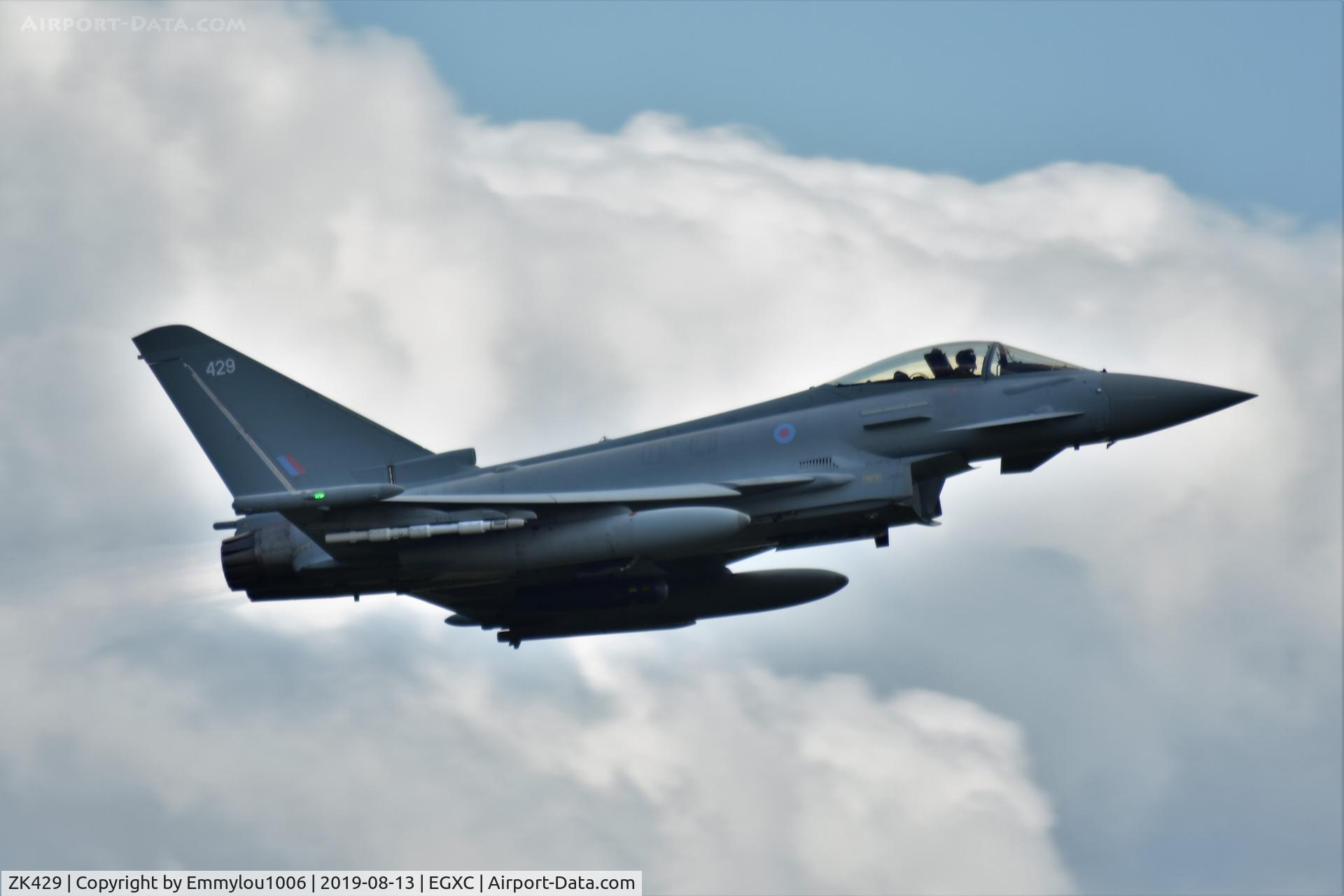 ZK429, 2017 Eurofighter EF-2000 Typhoon FGR4 C/N BS145, TAKEN ON TOP OF LAND ROVER BACK IN 2019