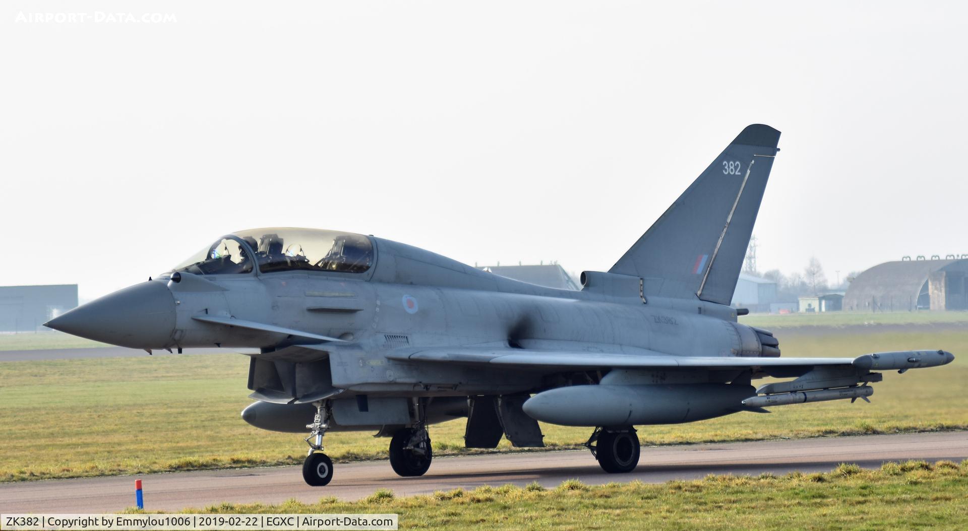 ZK382, 2012 Eurofighter EF-2000 Typhoon T.3 C/N BT027/372, TAKEN WHILE SITTING ON TOP OF THE CAR ROOF