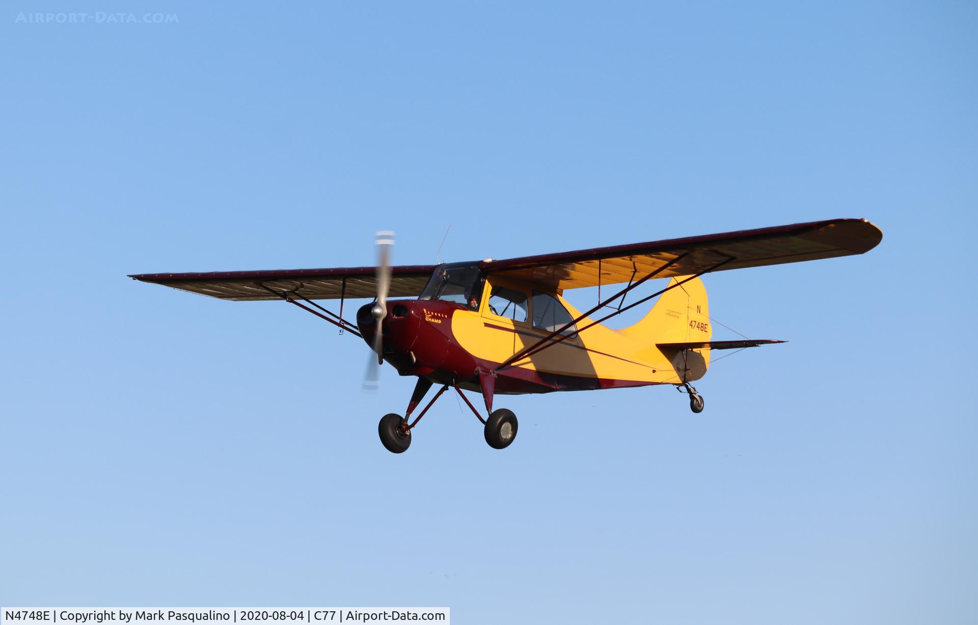 N4748E, 1951 Aeronca 7EC Traveler C/N 7EC-95, Aeronca 7EC