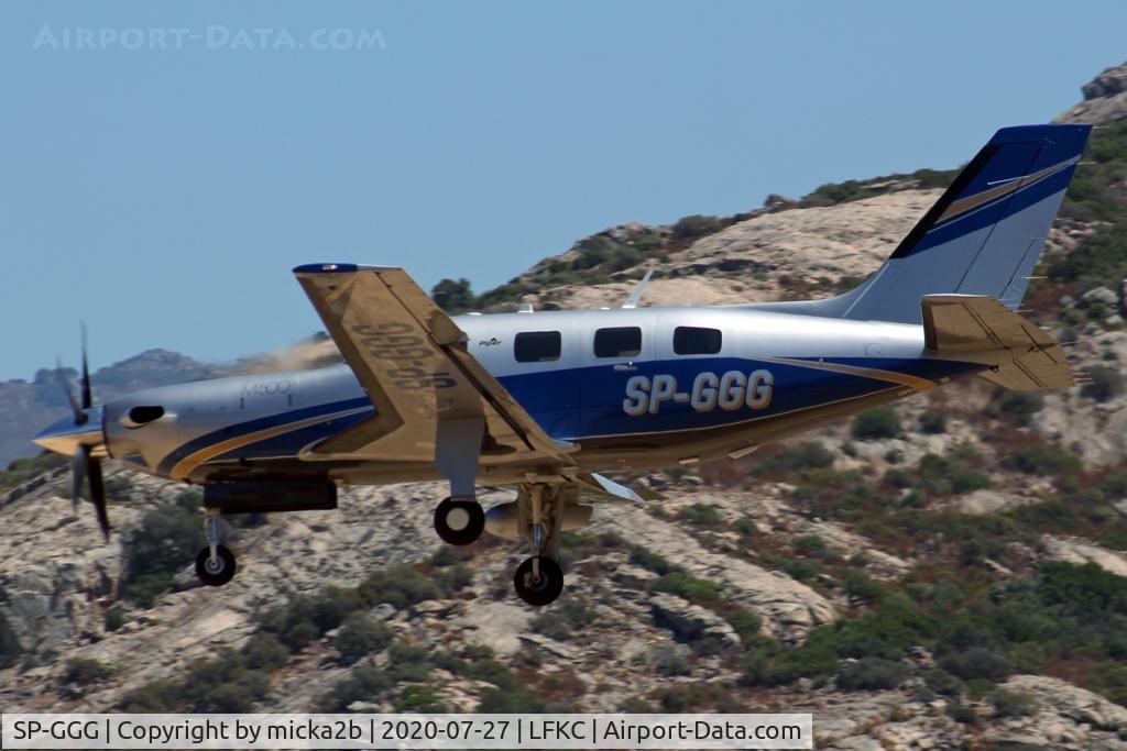 SP-GGG, 2015 Piper PA-46-500TP C/N 4697591, Landing