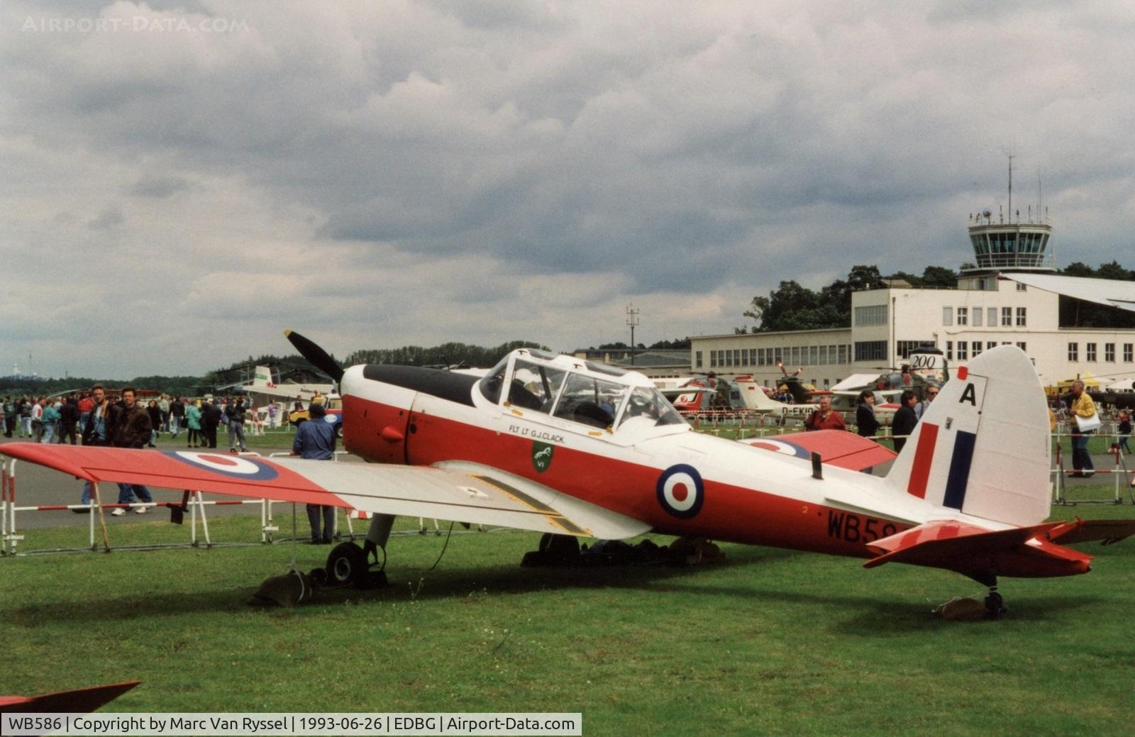 WB586, 1950 De Havilland DHC-1 Chipmunk T.10 C/N C1/0038, Farewell days at Berlin Gatow in 1993.