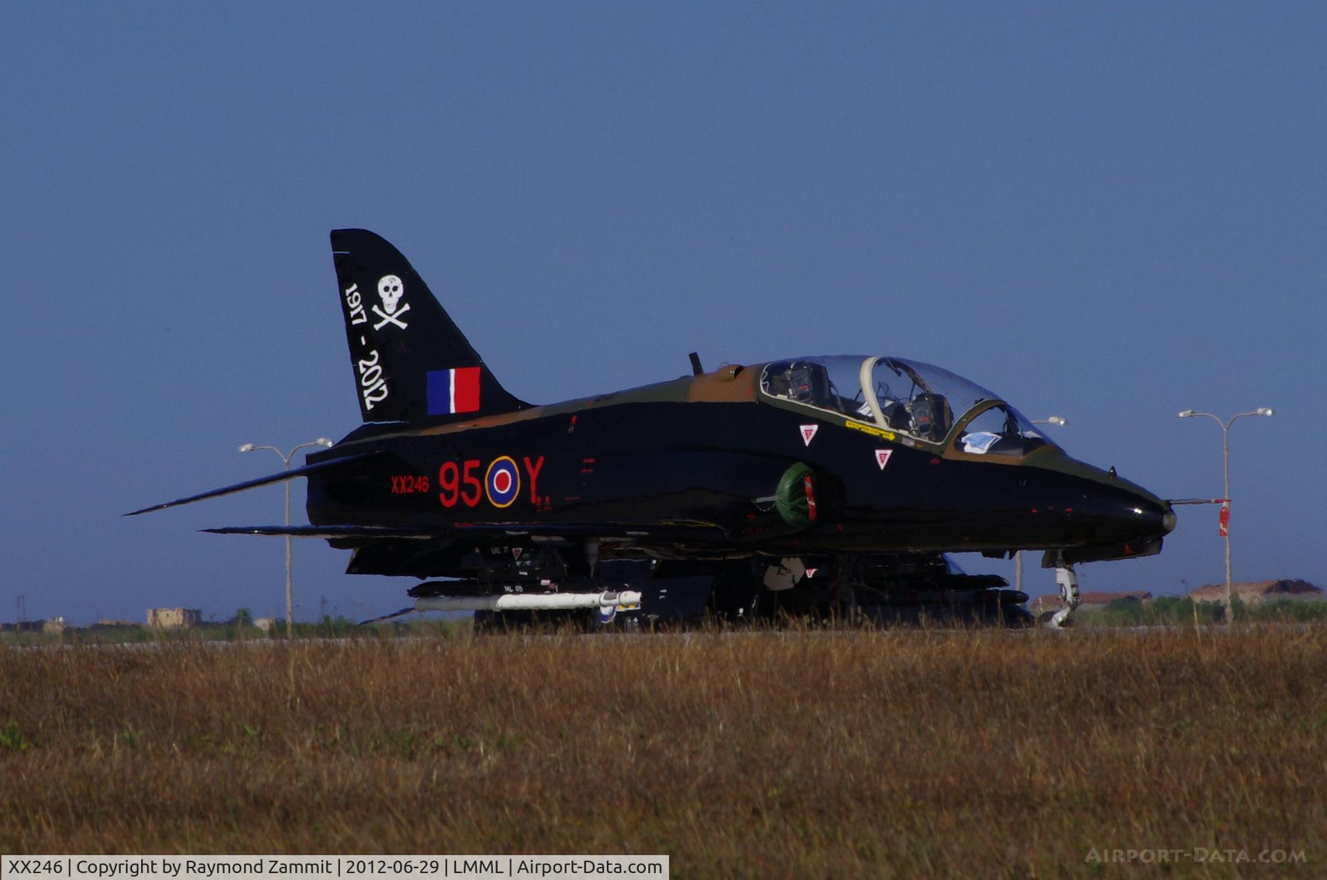 XX246, 1978 Hawker Siddeley Hawk T.1A C/N 082/312082, Bae Hawk XX246 of 100 Sqdn Royal Air Force