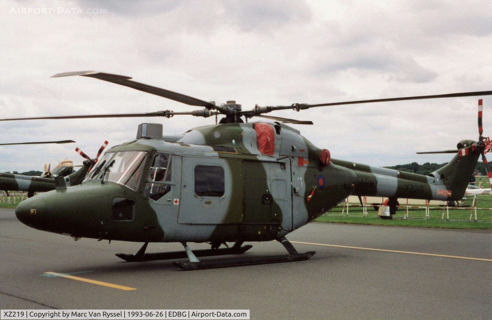 XZ219, 1979 Westland Lynx AH.7 C/N 144, Farewell days at Berlin Gatow in 1993.