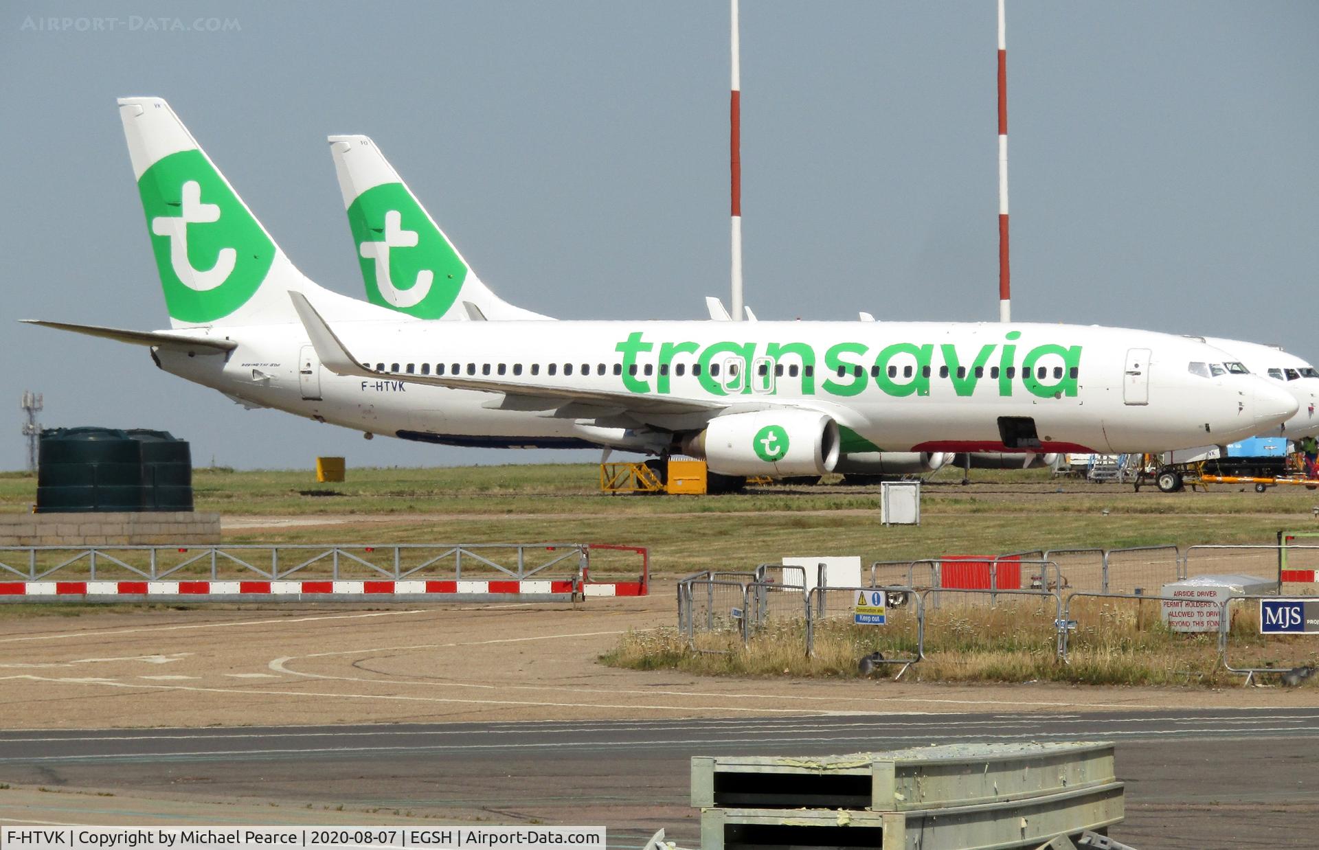 F-HTVK, 2008 Boeing 737-84P C/N 2570, Parked on the Eastern Apron after engine runs.