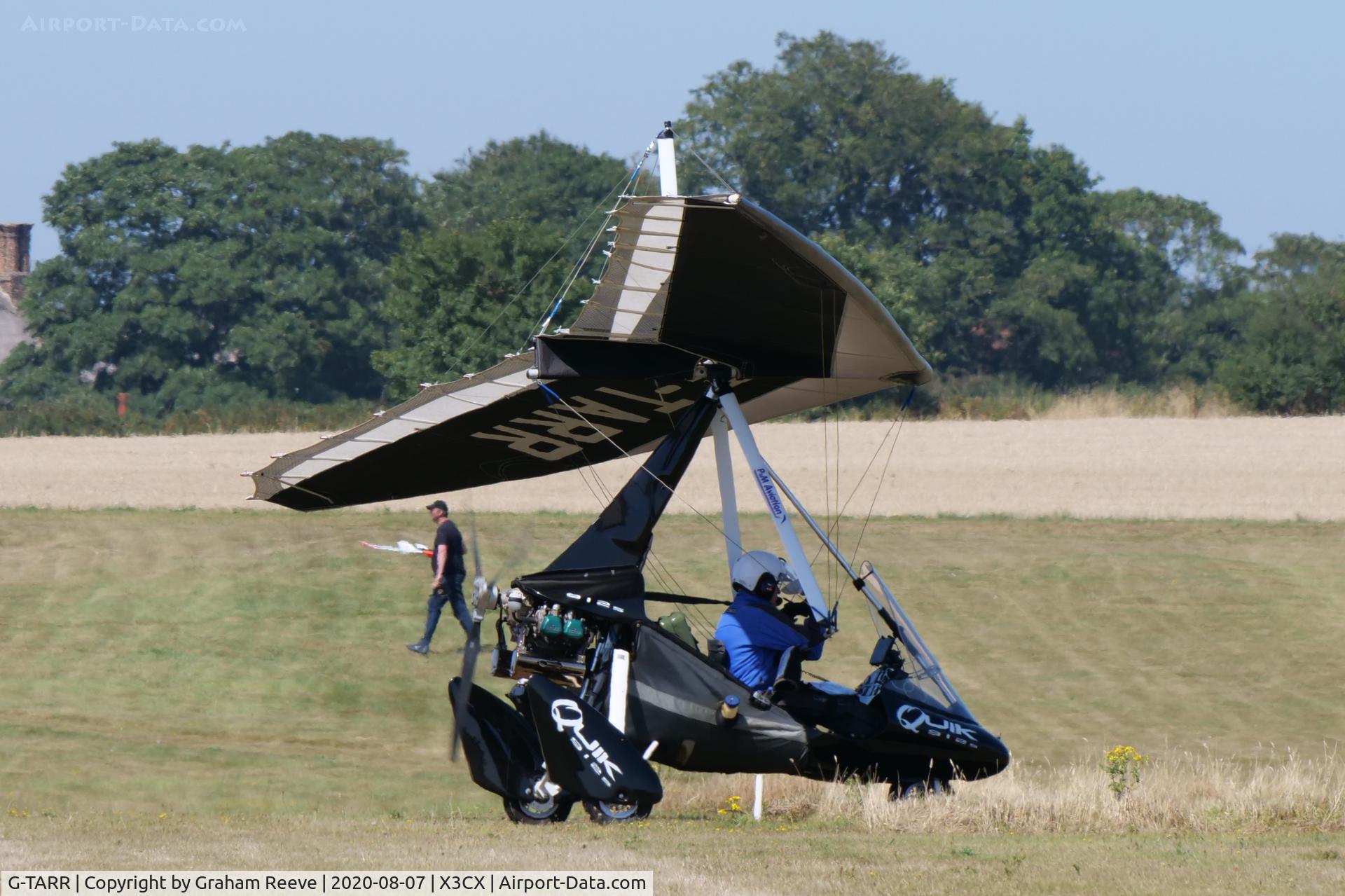 G-TARR, 2007 P&M Aviation Pegasus Quik C/N 8264, Departing from Northrepps.